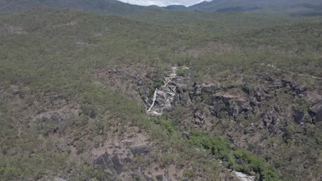 Davies-Creek-Falls-Waterfall-Aerial-Shot-From-A-Distance