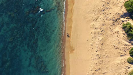 Aerial-view-of-sand-beach