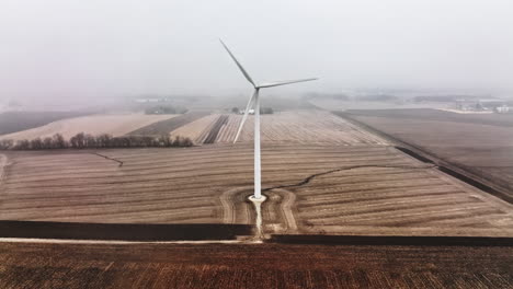 Wind-power-being-harnessed-in-a-foggy-rural-setting
