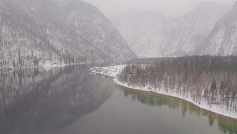 Aeiral-drone-of-European-winter-lake---Ungraded