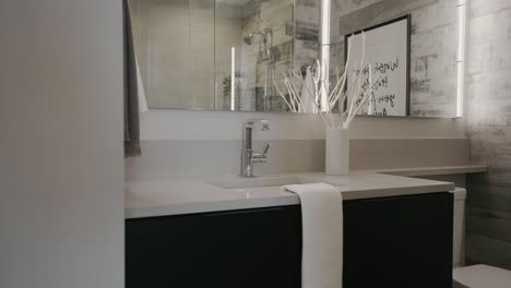 Minimale-Und-Saubere-Badezimmerarbeitsplatte-Mit-Hellen-Akzenten