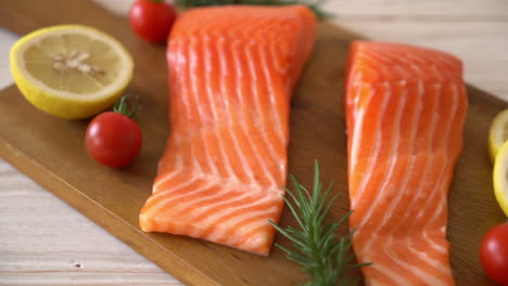 fresh-salmon-raw-on-wood-board