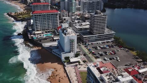 Droning-Condado-hotels-and-high-rises-near-Santurce