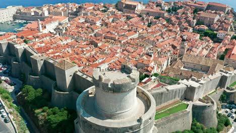 Vista-Aérea-De-Dubrovnik,-Croacia