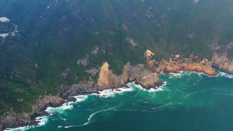 Iconic-panorama-of-shoreline-of-Clearwater-Bay-Peninsula,-Hong-Kong,-China,-Asia