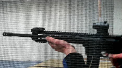 Assault-Rifle-AR-15-being-fired-at-shooting-range