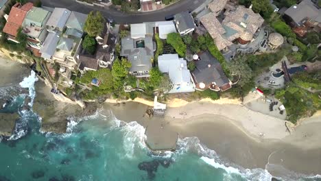 Vogelperspektive-Luftbild-Von-Laguna-Beach-City-Coast,-Kalifornien-USA