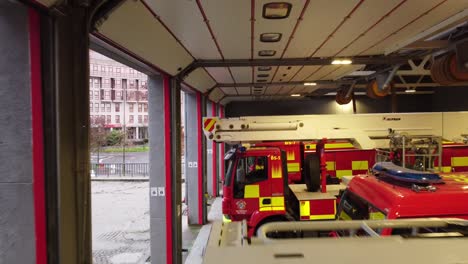Feuerwehrautos-Der-Feuerwache-Von-Santiago-De-Compostela