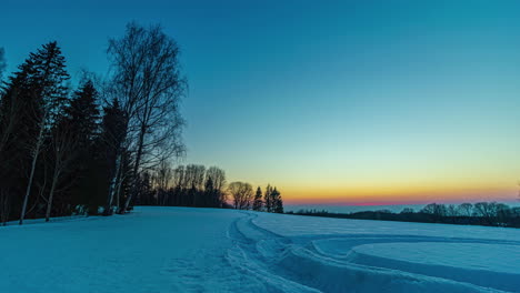 Beautiful-Cinematic-Sunset-Timelapse-in-The-Snow