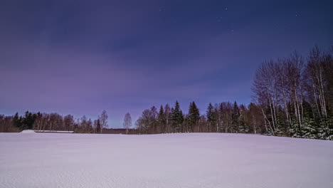 Evening-to-night-fusion-time-lapse-of-woodland-in-winter-season