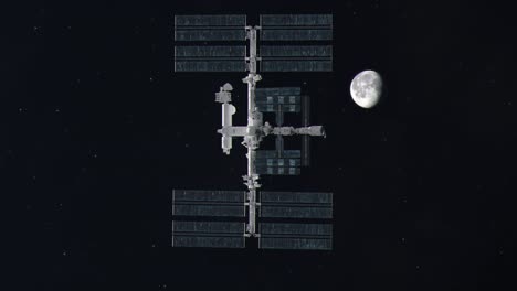 Die-Internationale-Raumstation-Gerät-Im-Weltraum-Außer-Kontrolle