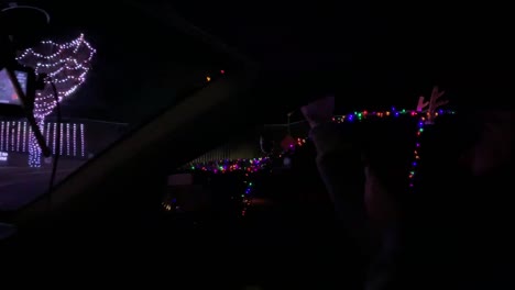 Weihnachtsbeleuchtung-Von-Beleuchteten-Häusern