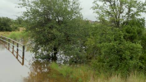 Parque-Inundado-Después-De-Fuertes-Lluvias