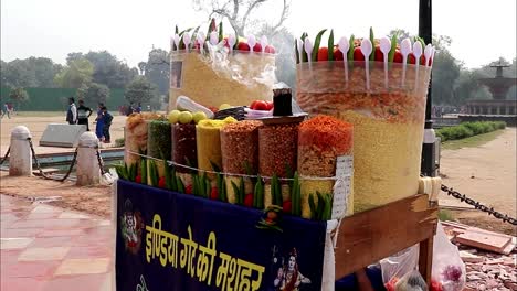 Verkauf-Von-Biryani-Reis-In-Delhi,-Indien