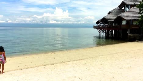 Wunderschöner-Privatstrand-Auf-Den-Philippinen-Im-Pearl-Farm-Beach-Resort