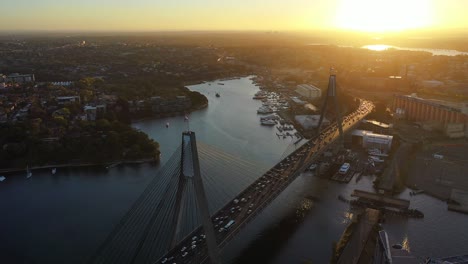 Sydney---Schweben-über-Der-Anzac-Brücke