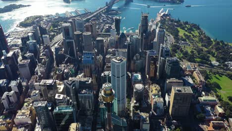 Sydney---Turm-Auge-Kippansicht-Flug