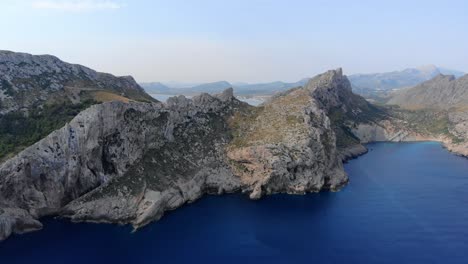 Aerial-Panorama-View-Of-Cliffs-Of-Cap-De-Formentor
