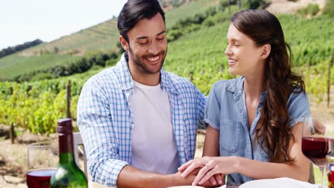 Romantic-couple-in-love-at-a-vineyard