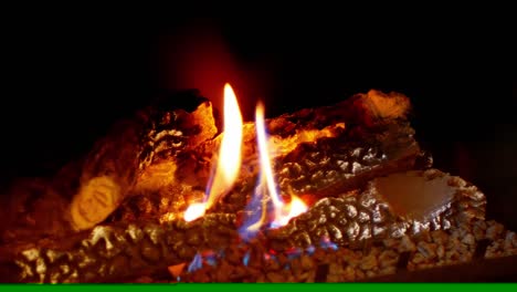 Close-up-of-campfire-burning