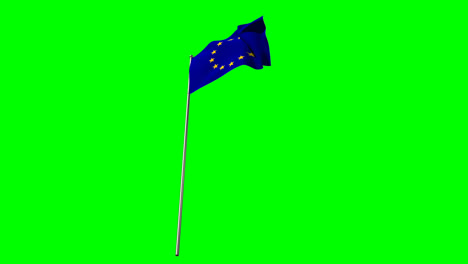 Primer-Plano-De-La-Bandera-De-Europa-Ondeando