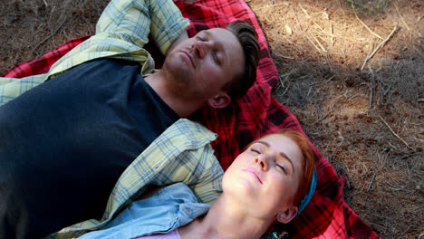 Couple-lying-on-blanket-in-olive-farm