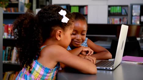 Schoolgirls-using-laptop-4k