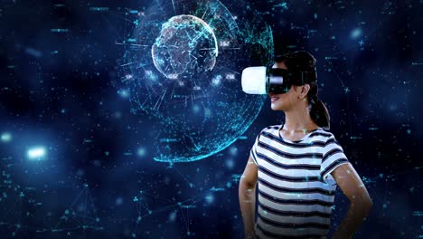 Digitally-generated-video-of-woman-using-virtual-reality-headset-4k