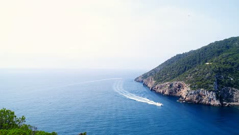 Beautiful-view-of--Ibiza-coast-4k