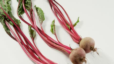 Beetroot-with-leaves-isolated-on-white-background-4K-4k