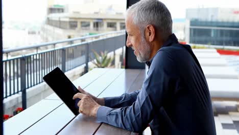 Businessman-using-digital-tablet-in-hotel-4k