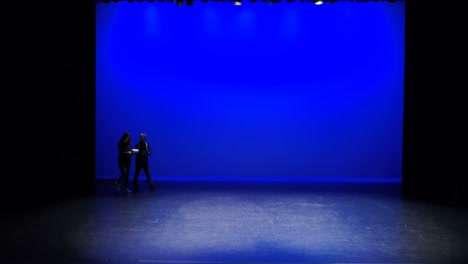 Artist-rehearsing-on-stage-4k