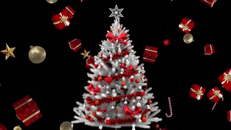 Christmas-tree-and-falling-gifts-and-decorations