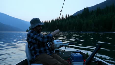 Fisherman-fishing-in-the-river-4k
