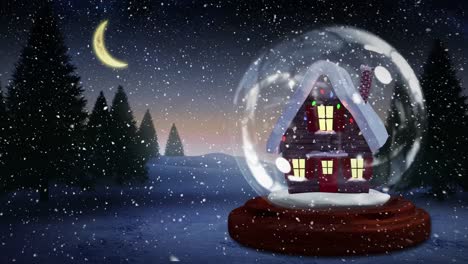 Cute-Christmas-animation-of-illuminated-hut-4k