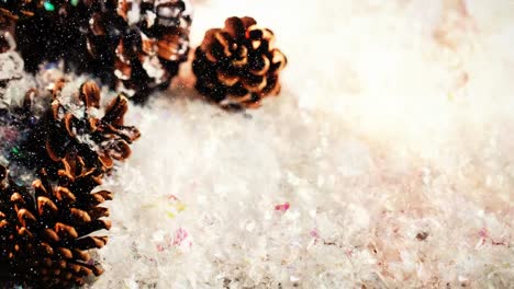 Fir-cones-combined-with-falling-snow