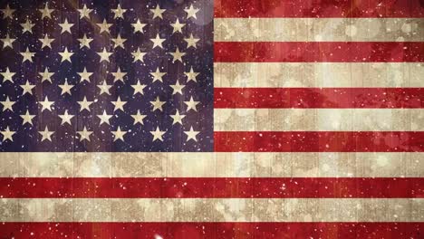 Bandera-Americana-Y-Nieve
