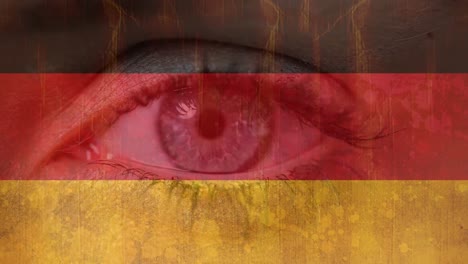 Deutsche-Flagge-Mit-Blinkendem-Auge