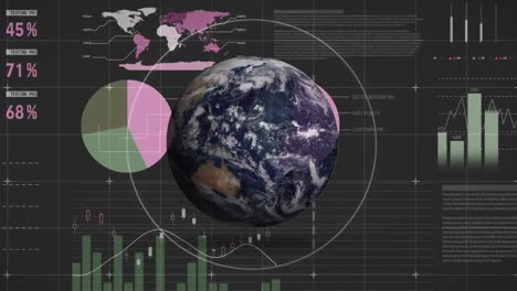 Rotierender-Globus-Mit-Grafiken-Und-Statistiken