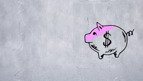 Skizze-Eines-Sparschweins-Mit-Dollarzeichen