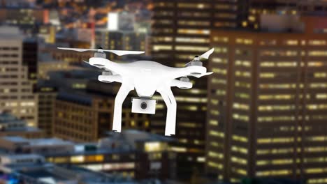 Drohne-Fliegt-In-Der-Stadt