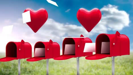 Red-mailboxes-sending-out-valentine-cards