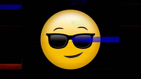 Animation-of-yellow-emoji-with-glasses