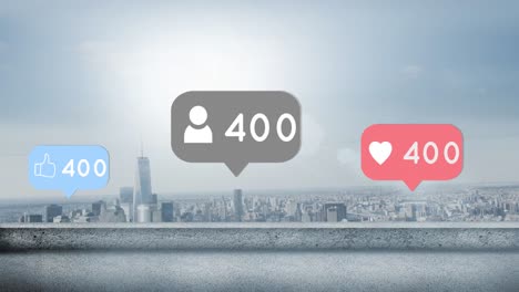 City-with-increasing-social-media-popularity-4k