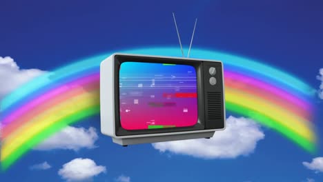 Television-with-pixel-noise