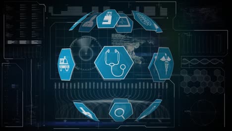 Medical-icons-and-futuristic-interface