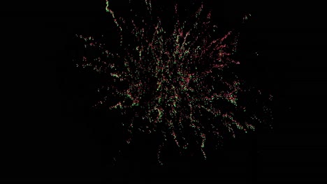 Green-and-red-fireworks-4k