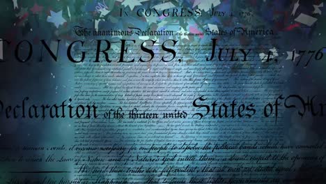 Schriftliche-Unabhängigkeitserklärung-Der-Vereinigten-Staaten-Und-Konfetti