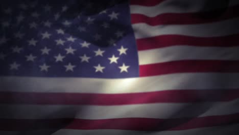 Texto-De-Estados-Unidos-Con-Una-Bandera-Y-Fuegos-Artificiales.