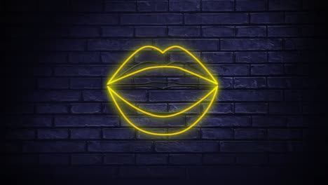 Neon-sign-showing-lips-blowing-kisses
